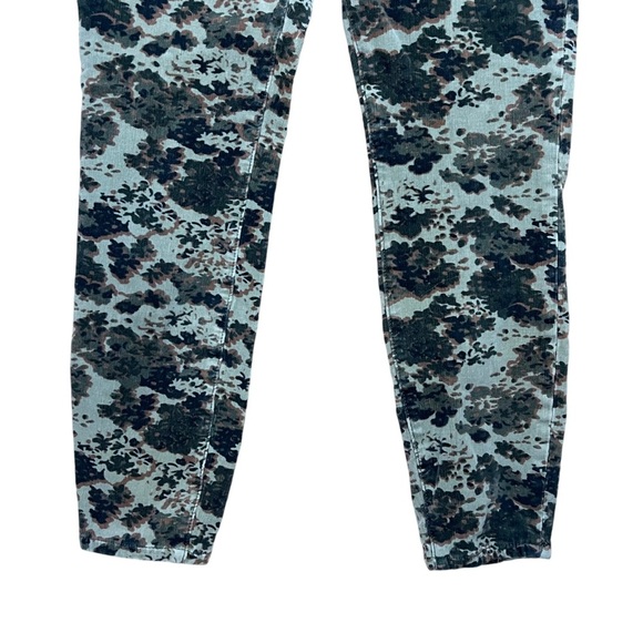 Anthropologie Pilcro Women’s High Rise Button Fly Printed Corduroy Skinny Pants - Picture 2 of 9